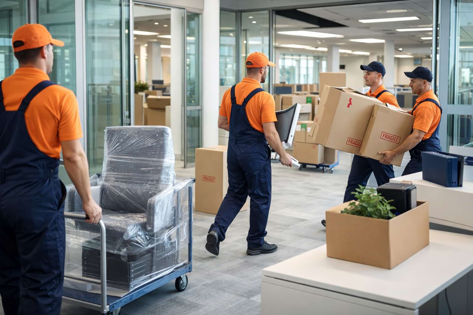 Gewerbliche Umzüge - Büroumzug